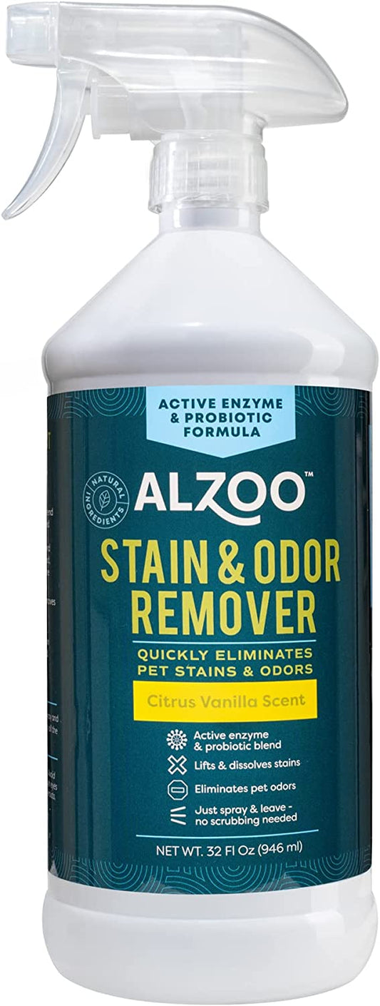 ALZOO Stain and Odor Remover Spray Citrus Vanilla