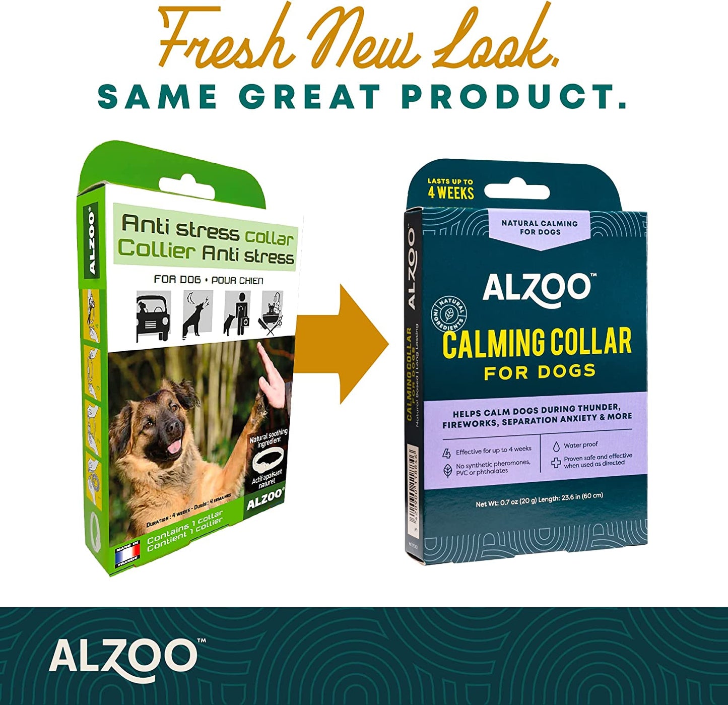 ALZOO Natural Calming Collar for Dogs