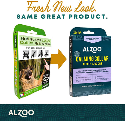 ALZOO Natural Calming Collar for Dogs