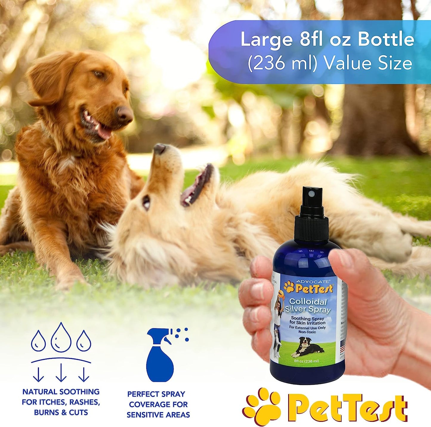 PetTest Colloidal Silver Spray for Dogs