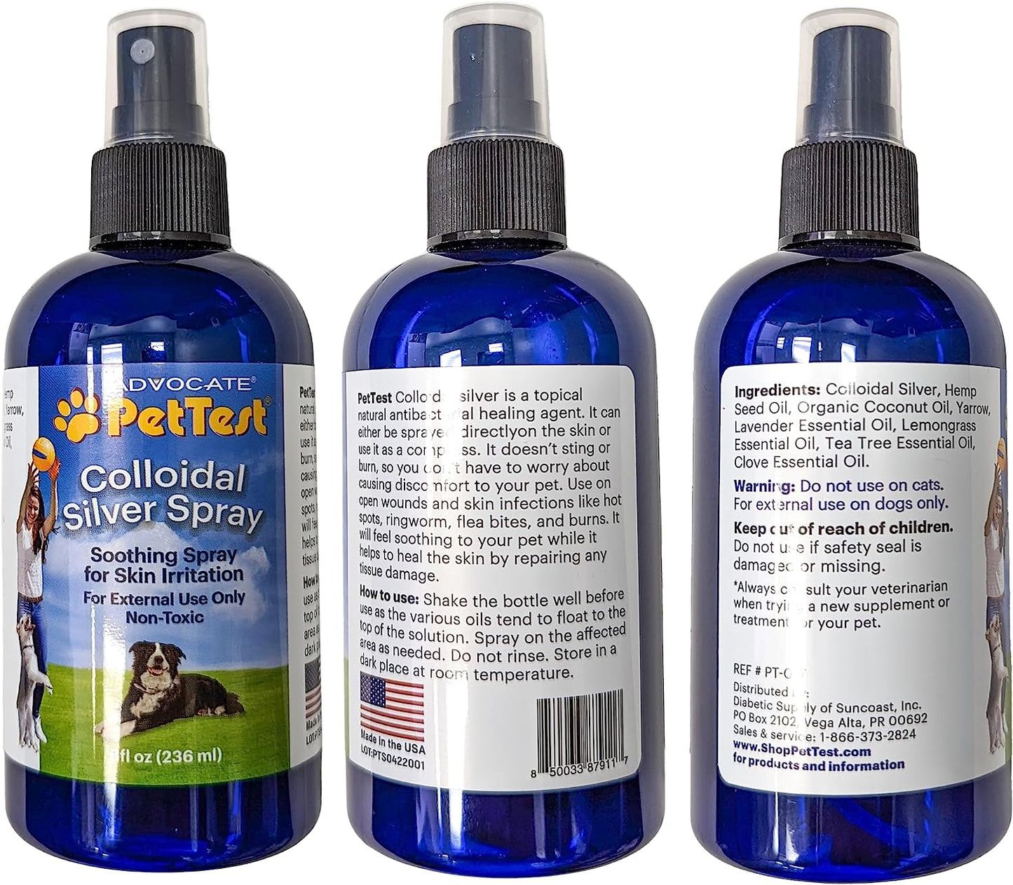 PetTest Colloidal Silver Spray for Dogs