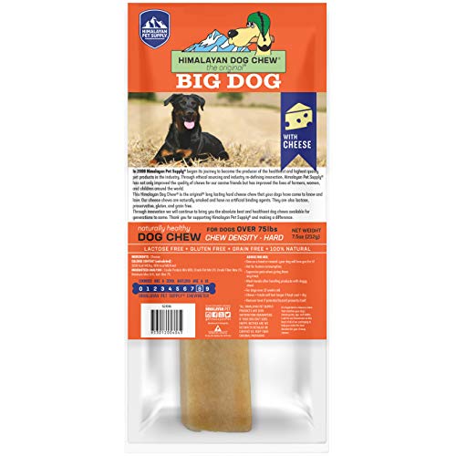 Himalayan Dog Chew Dog's  BIG DOG treat with Yak and Cow Milk