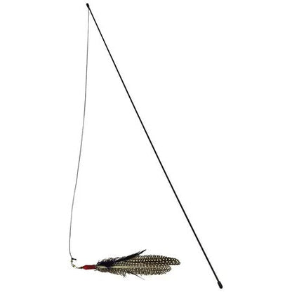 Go Cat Da Bird Rod and Feather Cat Toy, Handmade in The USA (1 Bird)