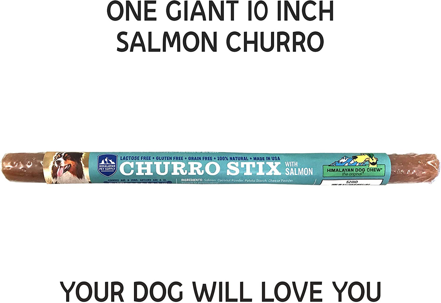 Himalayan Pet Supply Churro Stix Salmon 10 in.