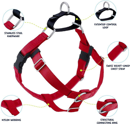 Freedom No-Pull Dog Harness Red