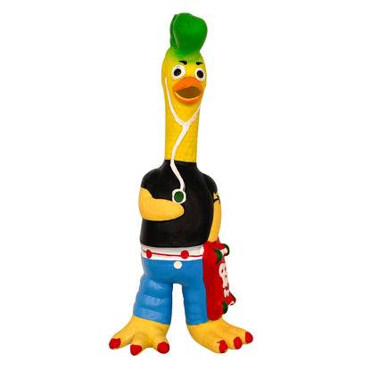 WOOZAPET Skater Chicken Latex Dog Toy