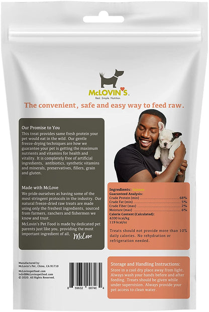 McLovin's Freeze-Dried Premium Dog Treats Salmon 2.5 oz