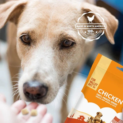 Fur Valley Pet Co. Freeze-Dried Chicken Treats for Cats and Dogs