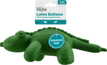 Charming Pet Latex Rubber Gator Balloon Squeaky Dog Toy