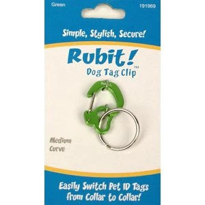 Rubit! Curve Shape Dog Tag Clip Medium