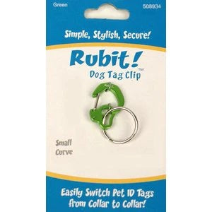 Rubit! Curve Aluminum Dog Tag Clip Small