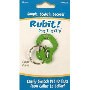 Rubit! Curve Shape Dog Tag Clip Large