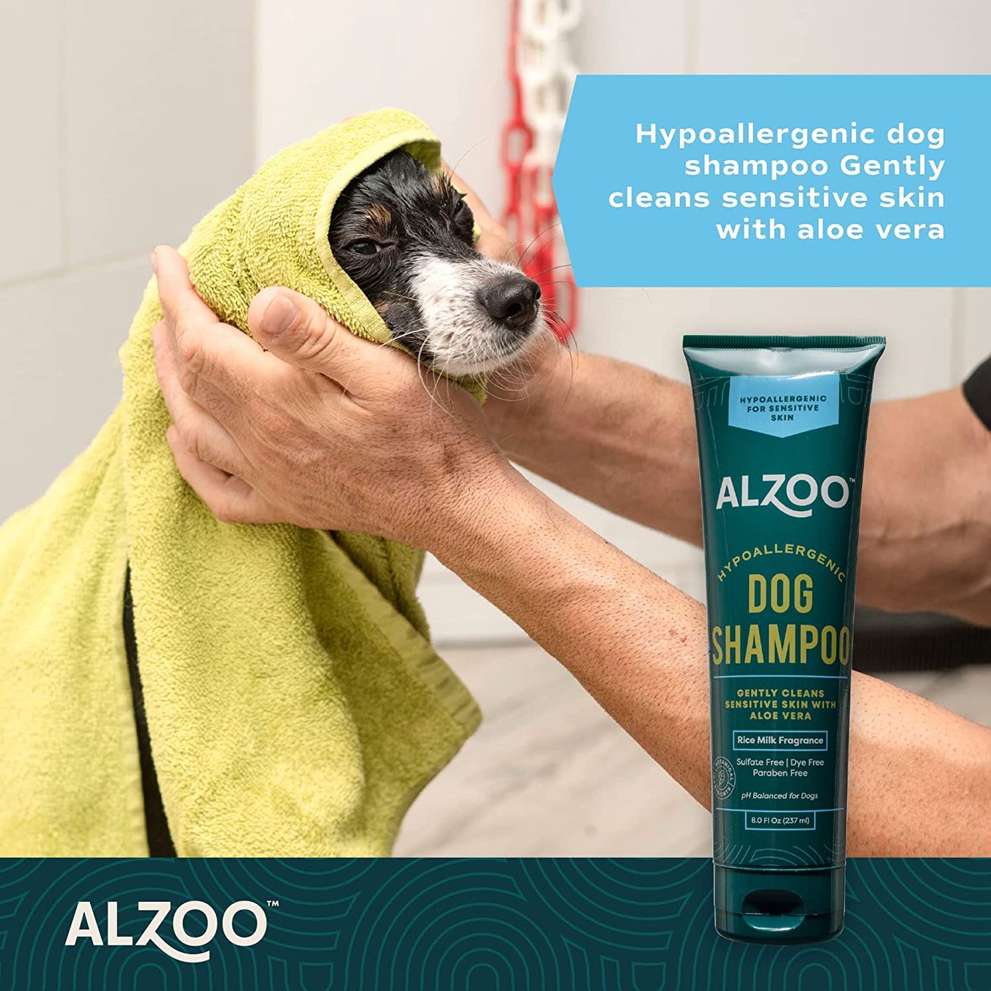 ALZOO Hypoallergenic Shampoo for Dogs 8 oz.