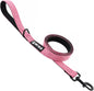 Drop Collar Natural Material Leash with Sleek D-Ring for Accessories & Soft Padded Gel Handle for Comfort (Long)