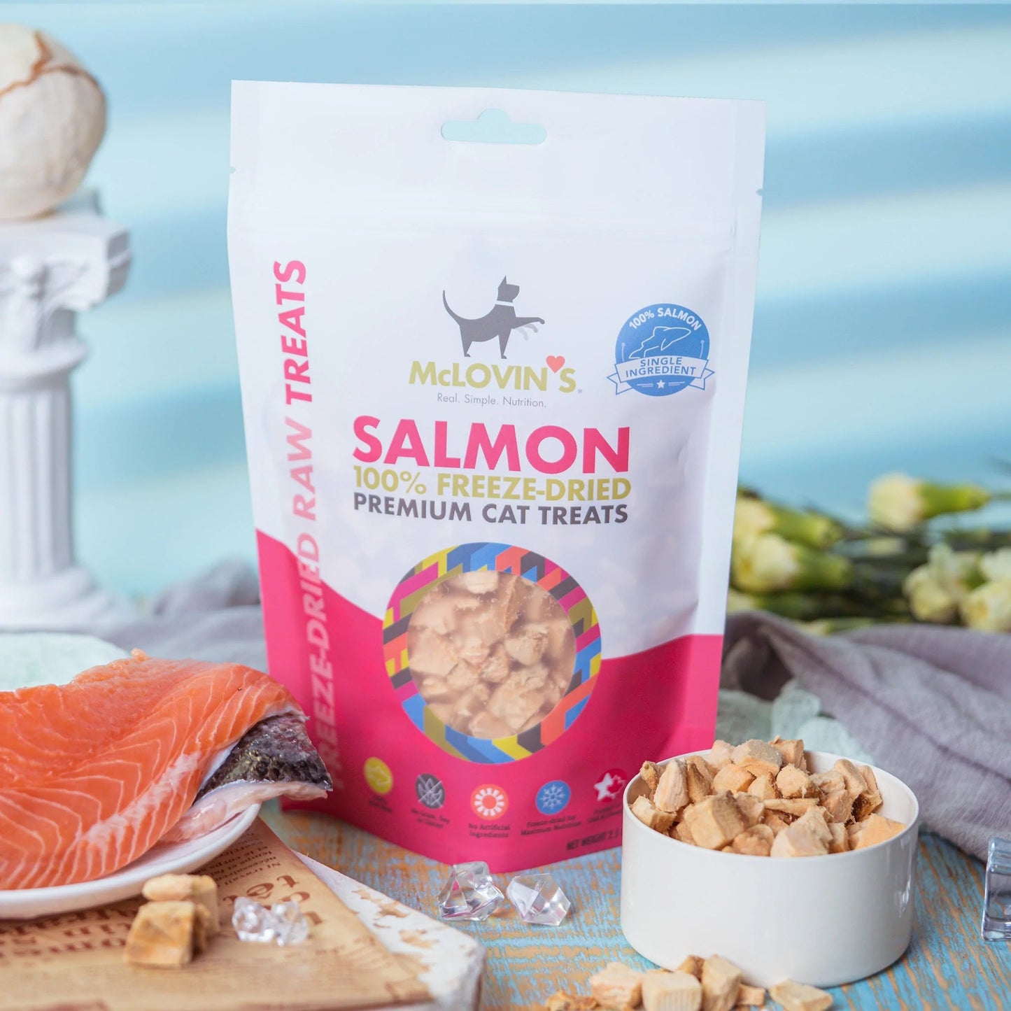 McLovin's Freeze-Dried Premium Cat Treats Salmon 2.5 oz