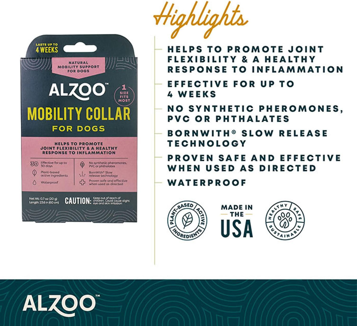 ALZOO Mobility Collar for Dogs