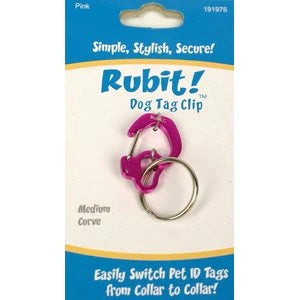 Rubit! Curve Shape Dog Tag Clip Medium