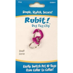 Rubit! Curve Aluminum Dog Tag Clip Small