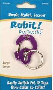 Rubit! Curve Shape Dog Tag Clip Large