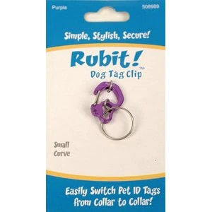 Rubit! Curve Aluminum Dog Tag Clip Small