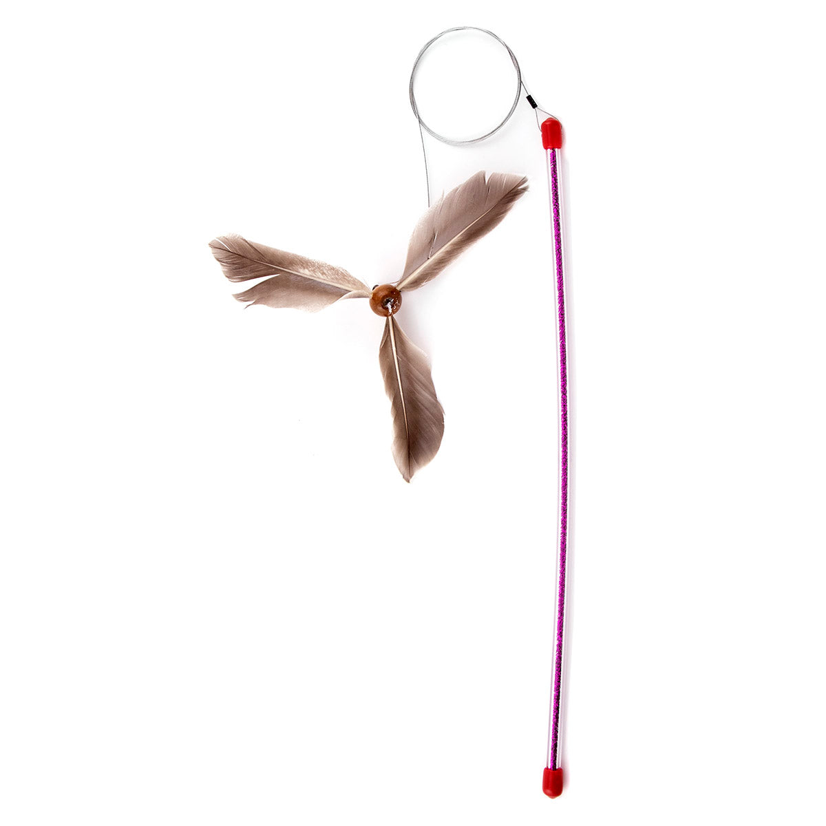 Go Cat Da Purr-Peller Cat Toy, A Feather Propeller That Spins as it is Guided Through The Air