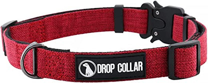 Drop Collar Natural Material Easy One Click Adjustable Dog Collar