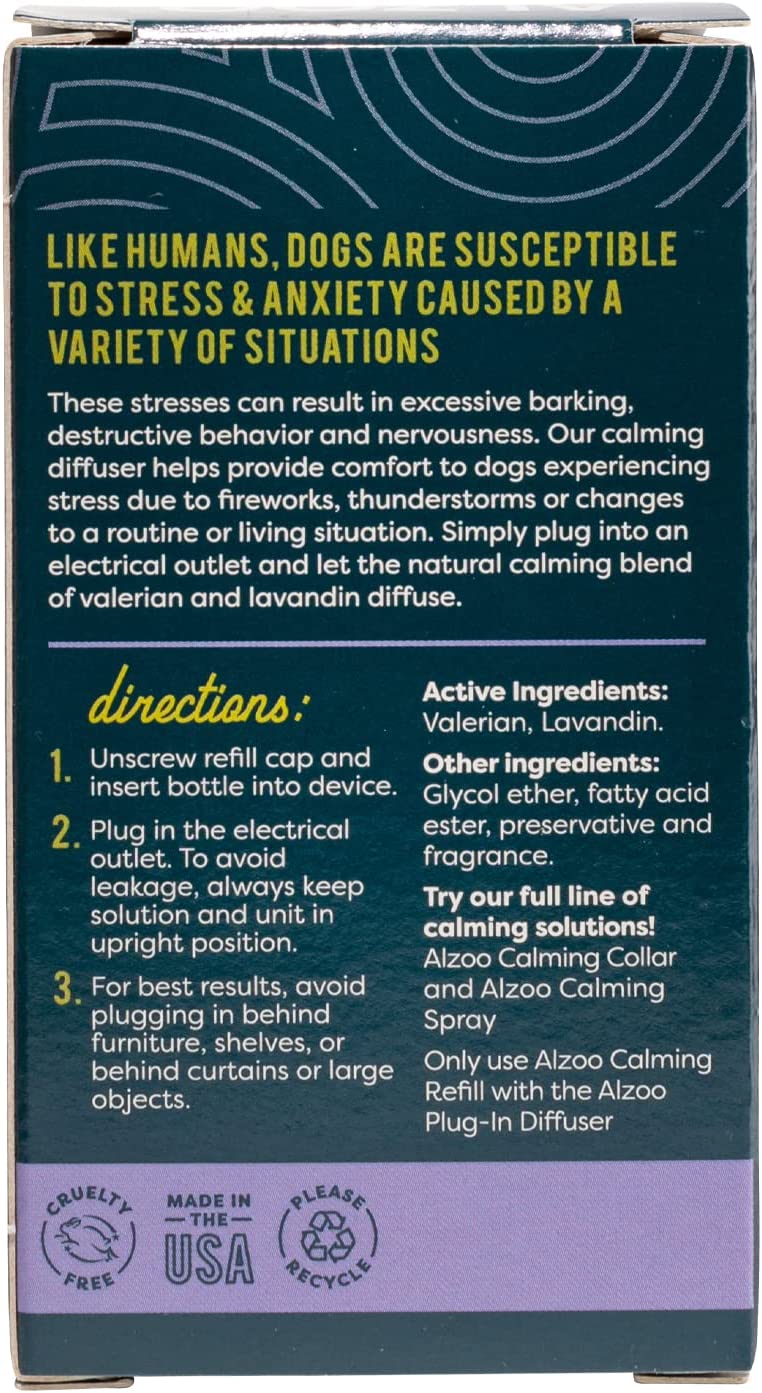 ALZOO All Natural Calming Diffuser Refill for Dogs