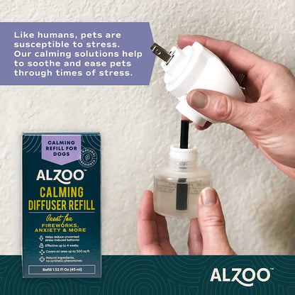 ALZOO All Natural Calming Diffuser Refill for Dogs