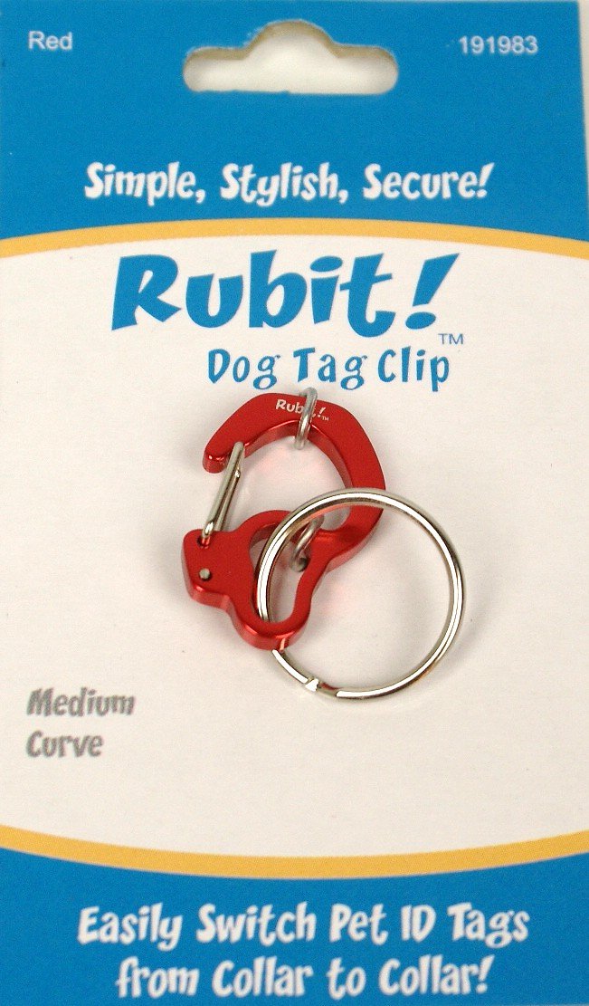 Rubit! Curve Shape Dog Tag Clip Medium