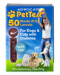 PetTest Twist Top Lancets 21G for Dogs and Cats for use with PetTest Diabetes Glucose Monitoring System (50 Lancets)