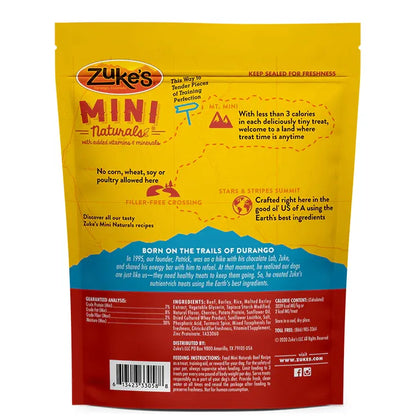 Zuke's Mini Naturals Training Dog Treats Beef Recipe 6 oz.