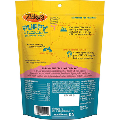 Zuke's Puppy Naturals Training Dog Treats Pork & Chickpea Recipe 5oz.